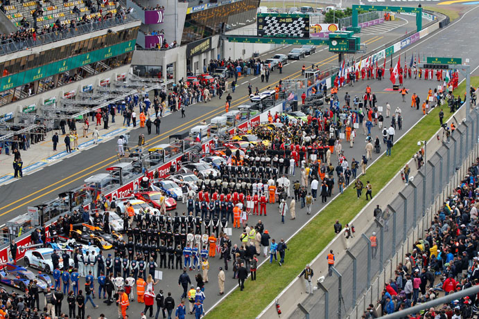 Fra 2015 kan man opleve samme grid-show som under Le Mans, ved alle WEC løbene
(Foto: fiawec.com)